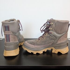 Sorel Women's Gray and Brown Winter Boots